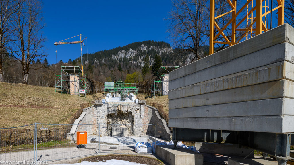 Baustelle Schloss Linderhof