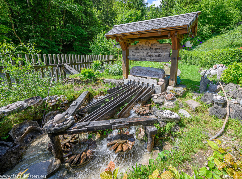 die Marmorkugelmühle Untersberg bei Marktschellenberg im Berchtesgadenerr Land