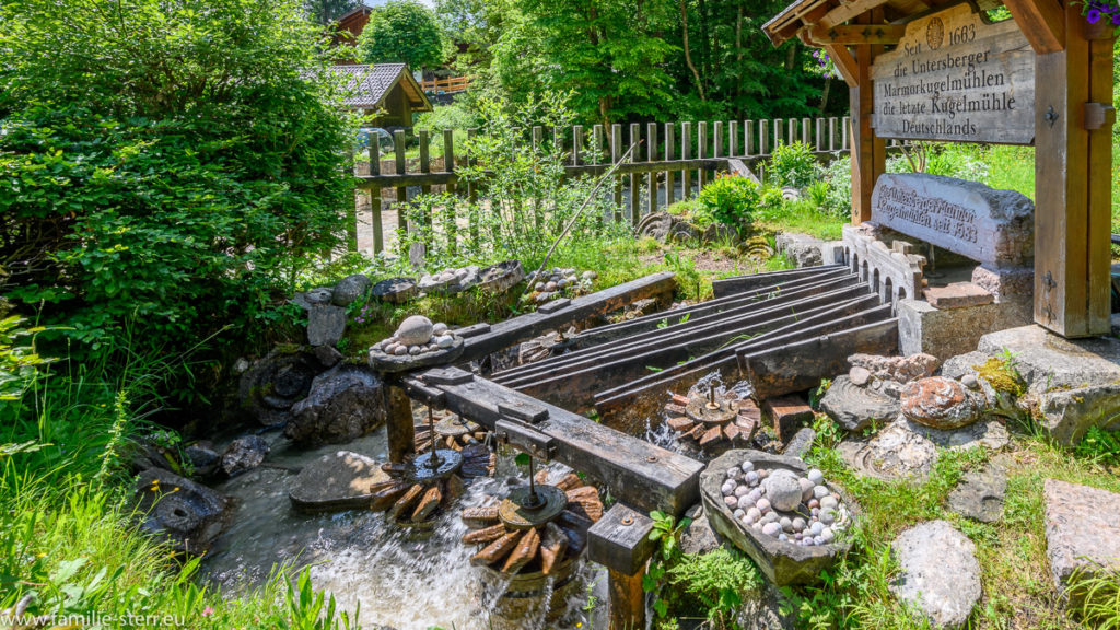 die Marmorkugelmühle Untersberg bei Marktschellenberg im Berchtesgadenerr Land