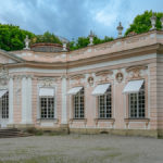 Ostfassade der Amalienburg im südlichen Teil des Park am Schloss Nymphenburg