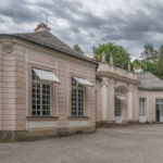Westfassade der Amalienburg im südlichen Teil des Park am Schloss Nymphenburg