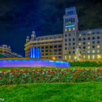 Placa de Catalunya bei Nacht