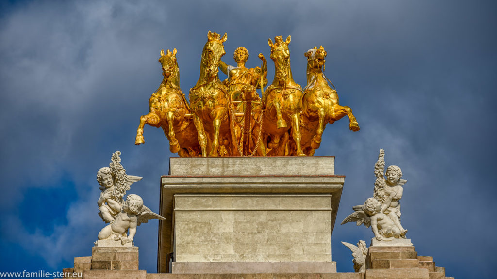 Quadriga auf der Cascada Monumental Barcelona