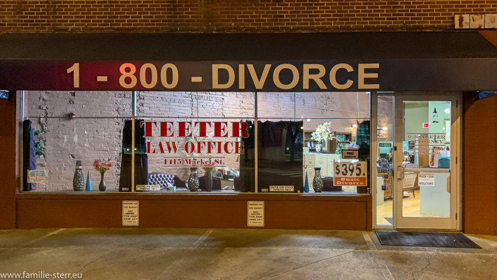 Anwaltskanzlei mit der Telefonnummer 1-800-DIVORCE in Chattanooga, Tennessee