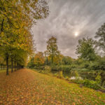 Herbststimmung im Schlosspark beim Schloss Schleissheim