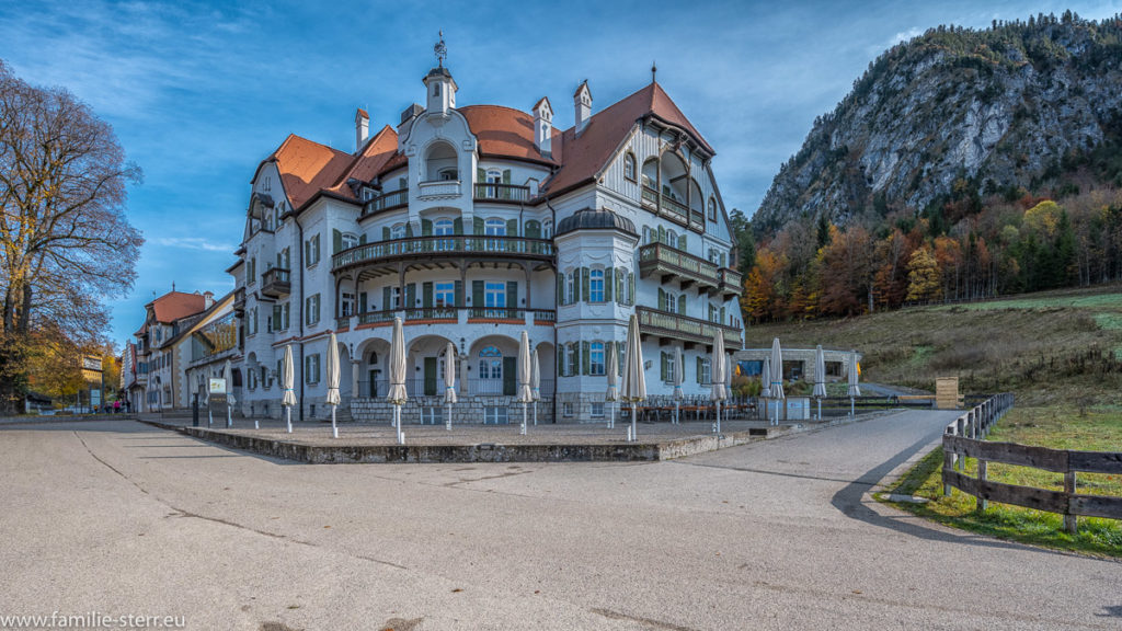 Außenansicht Hotel Ammern am Alpsee während des Lock - Downs