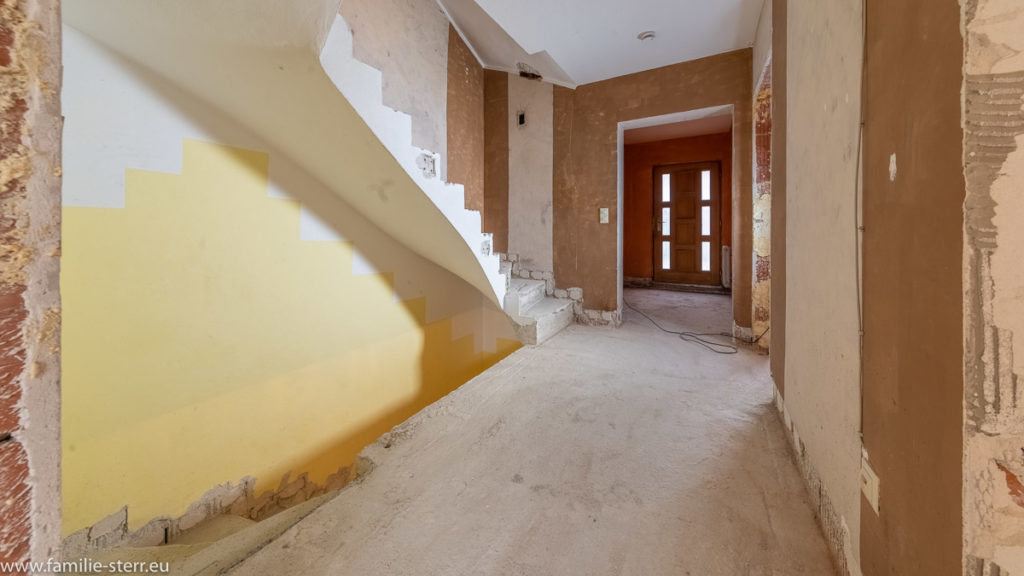 Treppenhaus ohne Treppengeländer