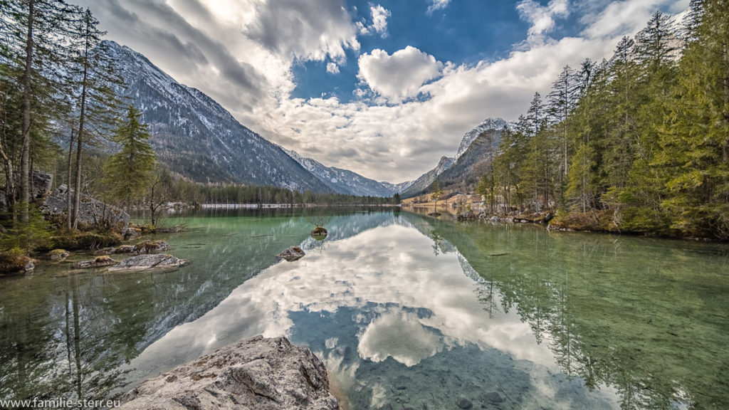 Hintersee bei etwas dichterer Bewölkung