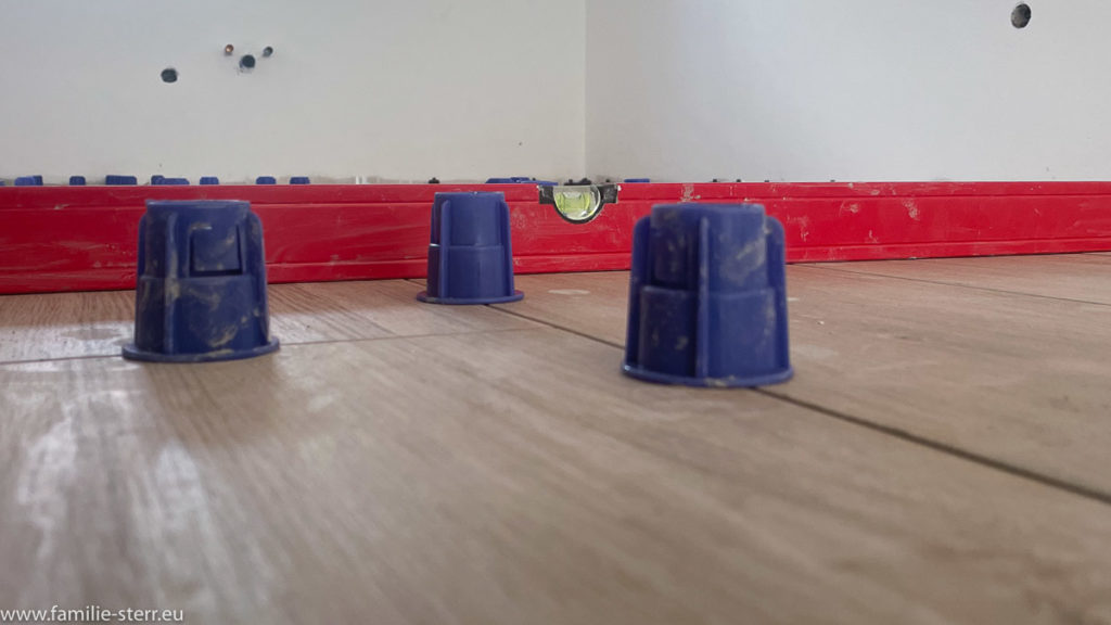 Fliesen in der Küche mit Nivelliersystem