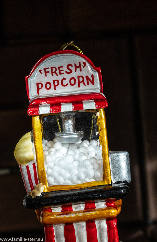 Popcorn - Maschine als Christbaumanhänger