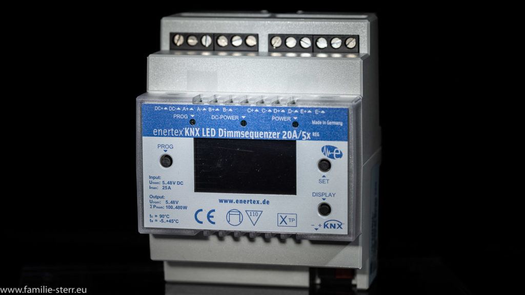 ein 5fach KNX - LED - Dimme für unseren Schaltschrank
