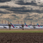 geparkte A330 von Eurowings am Flughafen München