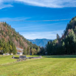 Fußgängerbrücke Highline 170 zwischen Schloss Ehrenberg und Fort Claudia bei Reutte in Tirol