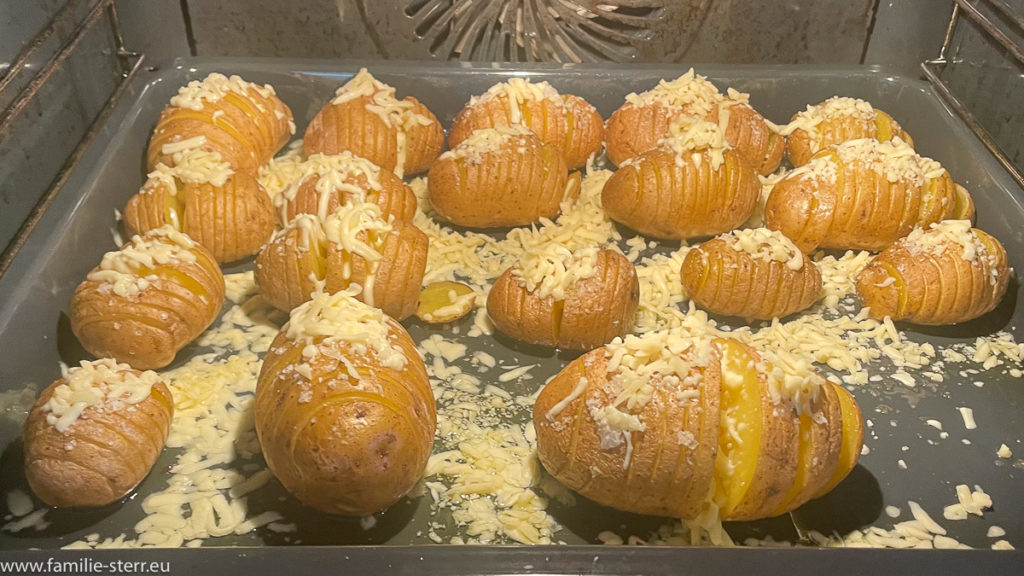 überbackene Fächerkartoffeln