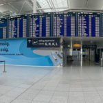 menschenleeres Terminal 2 am Flughafen München