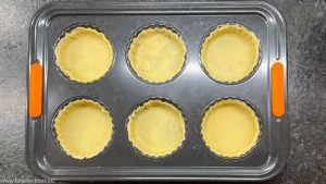 6 Quiche - Teigförmchen im Backblech