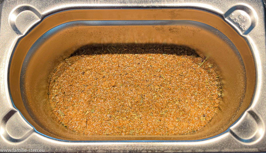 BBQ - Trocken - Rub - Mischung in kleinem GN - Behälter