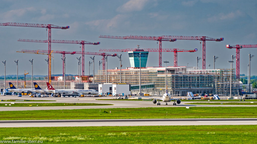 Baustelle Satellit am Terminal 2 MUC