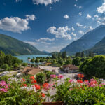 Ausblick vom Hotel Lido über den Lago di Molveno