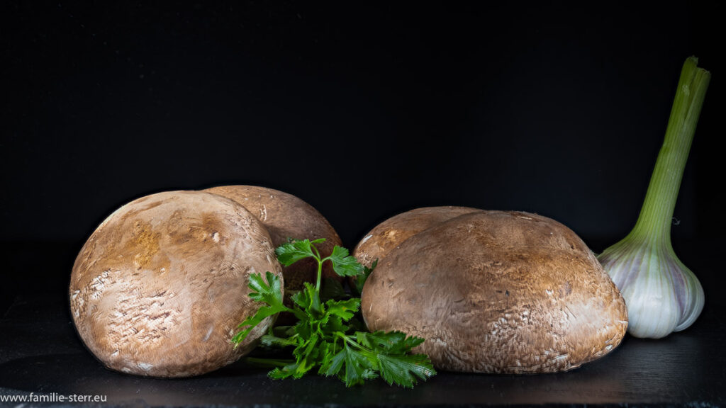 Riesenchampignons vom Münchner Viktualienmarkt