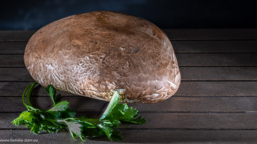 Riesenchampignons vom Münchner Viktualienmarkt