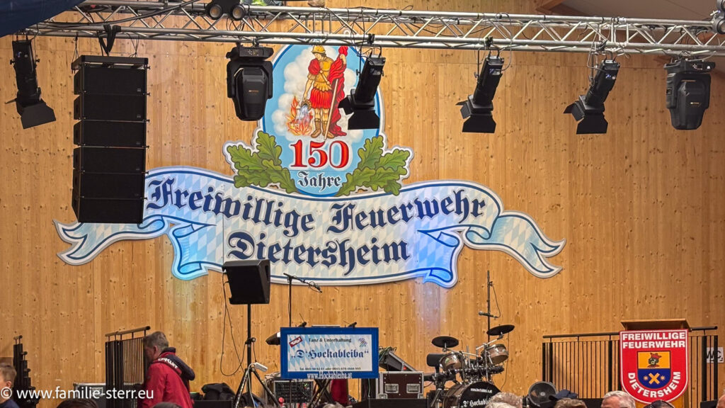 Wandplakat in der Festhalle zum Sommerfest 2025 der Feuerwehr in Dietersheim