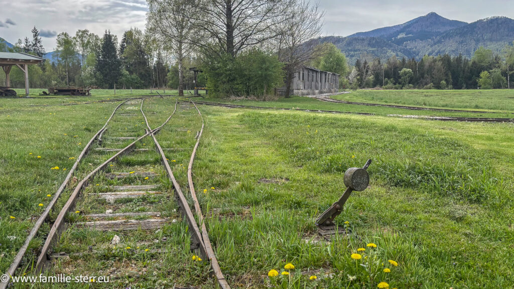 alle Gleise beim Torfbahnhof bei Bernau am Chiemsee