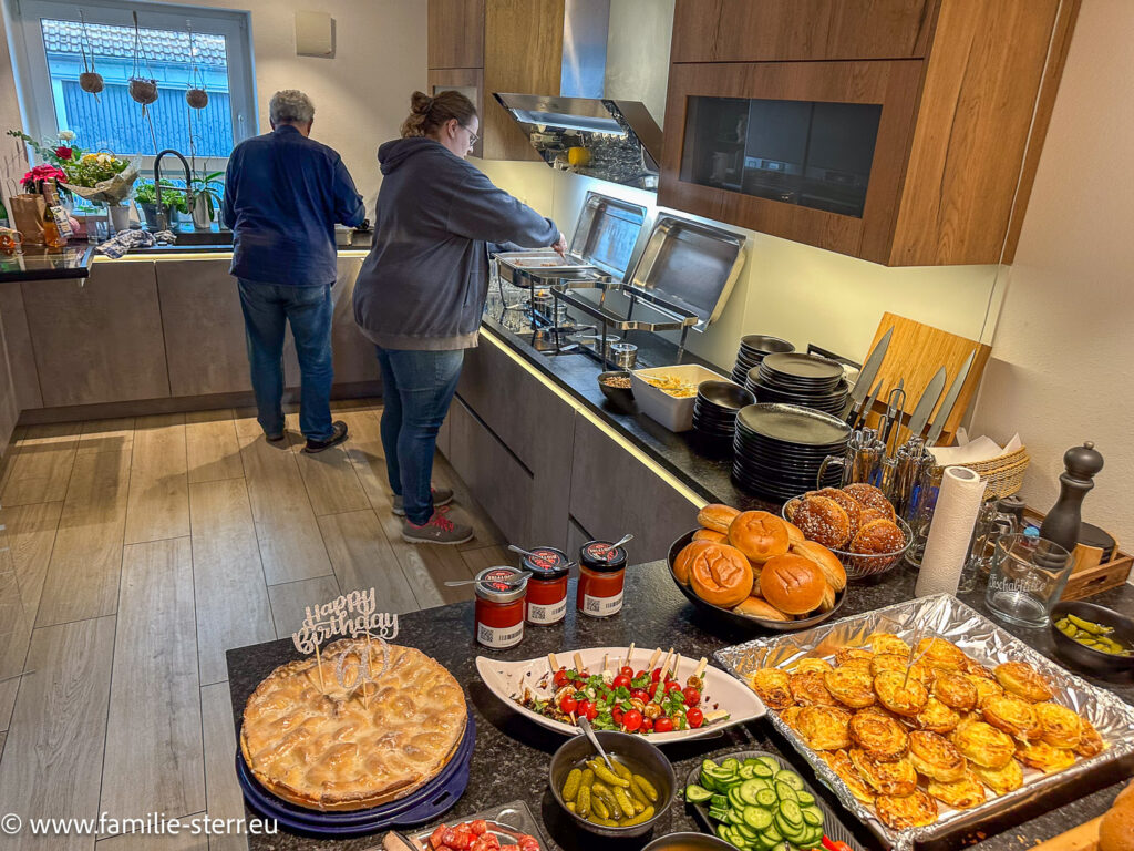 Wechsel bei Astrids Brunchbuffet vom Frühstück zum Mittagessen